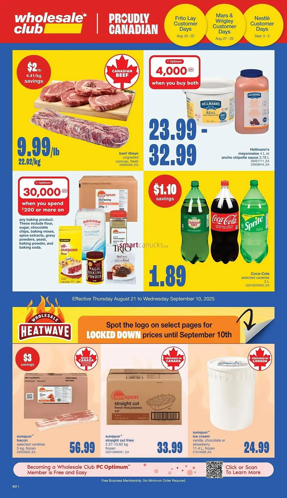 Wholesale Club flyer from August 21 to August 27 2025 - flyer page 1