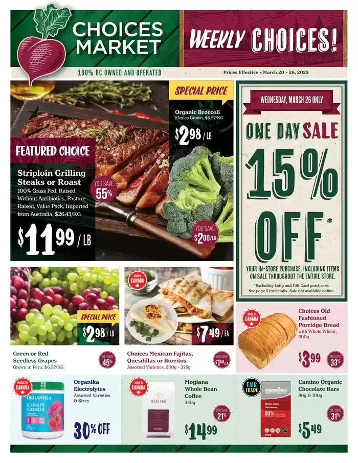 Choices Market weekly flyer - 1