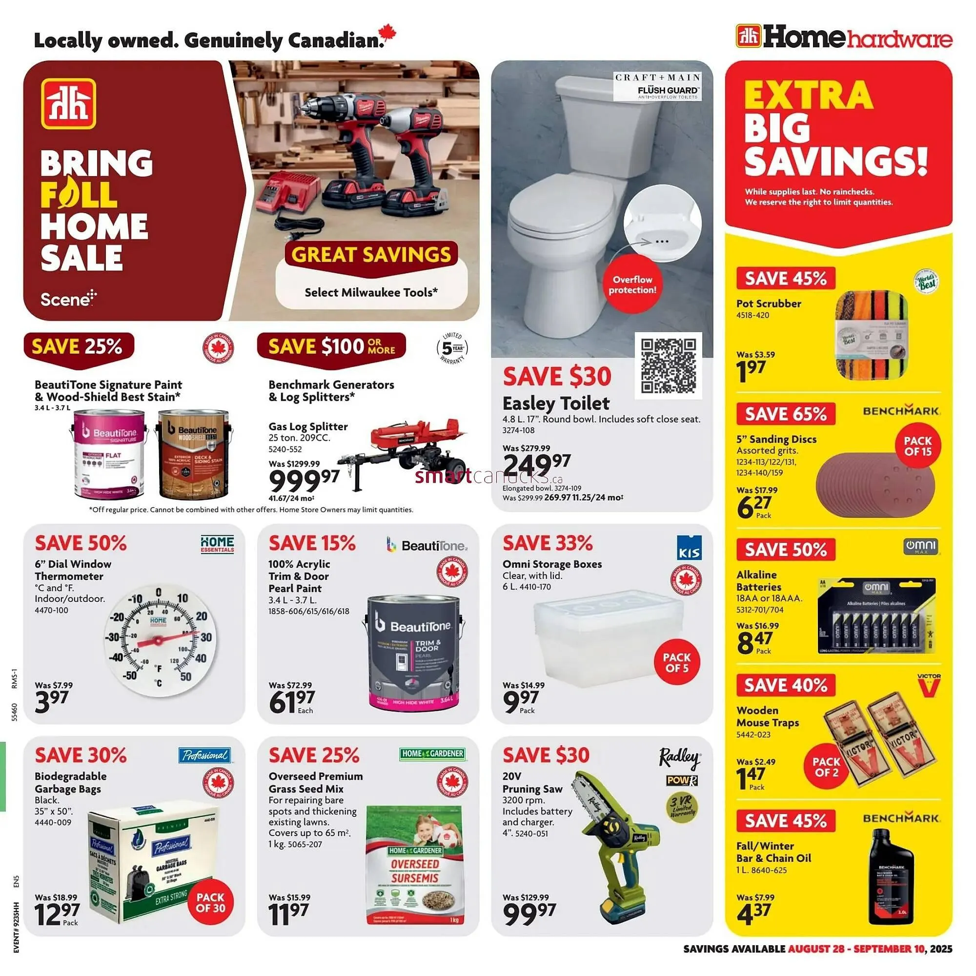 Home Hardware flyer from August 28 to September 3 2025 - flyer page 1