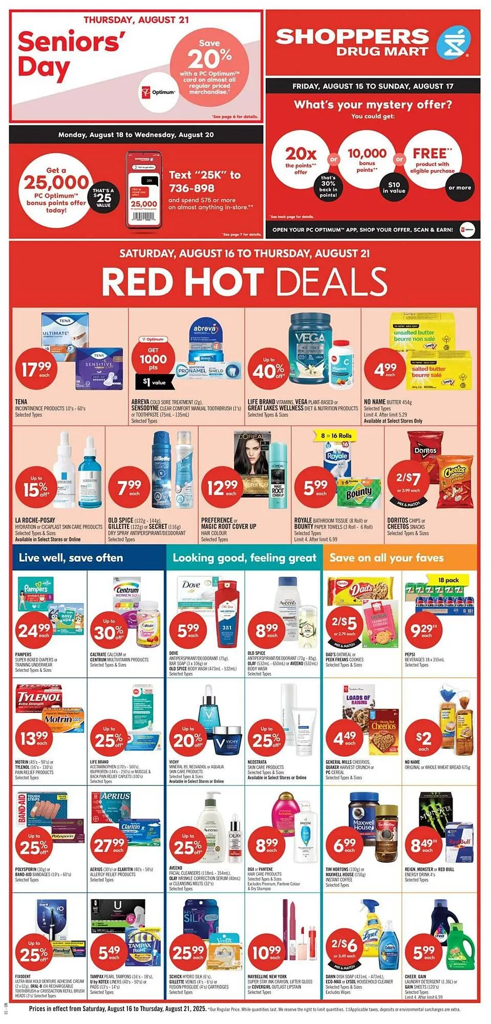 Shoppers Drug Mart flyer from August 14 to August 21 2025 - flyer page 1