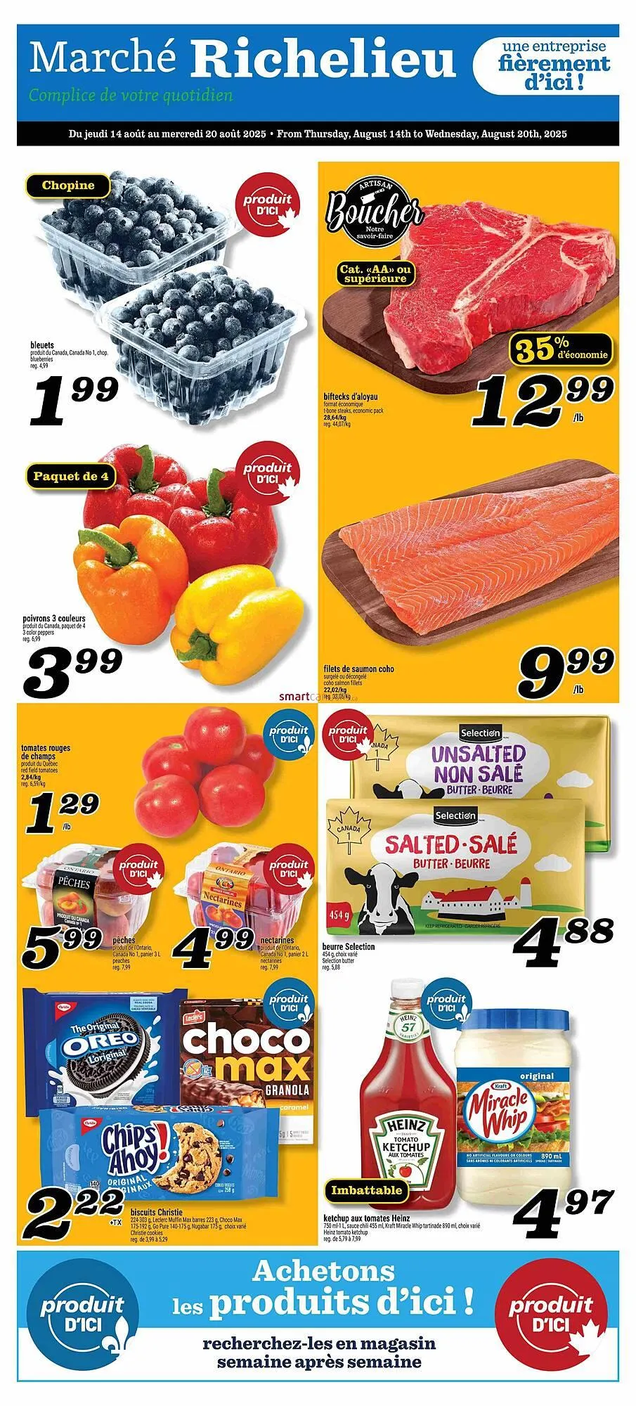 Marché Richelieu flyer from August 14 to August 20 2025 - flyer page 1