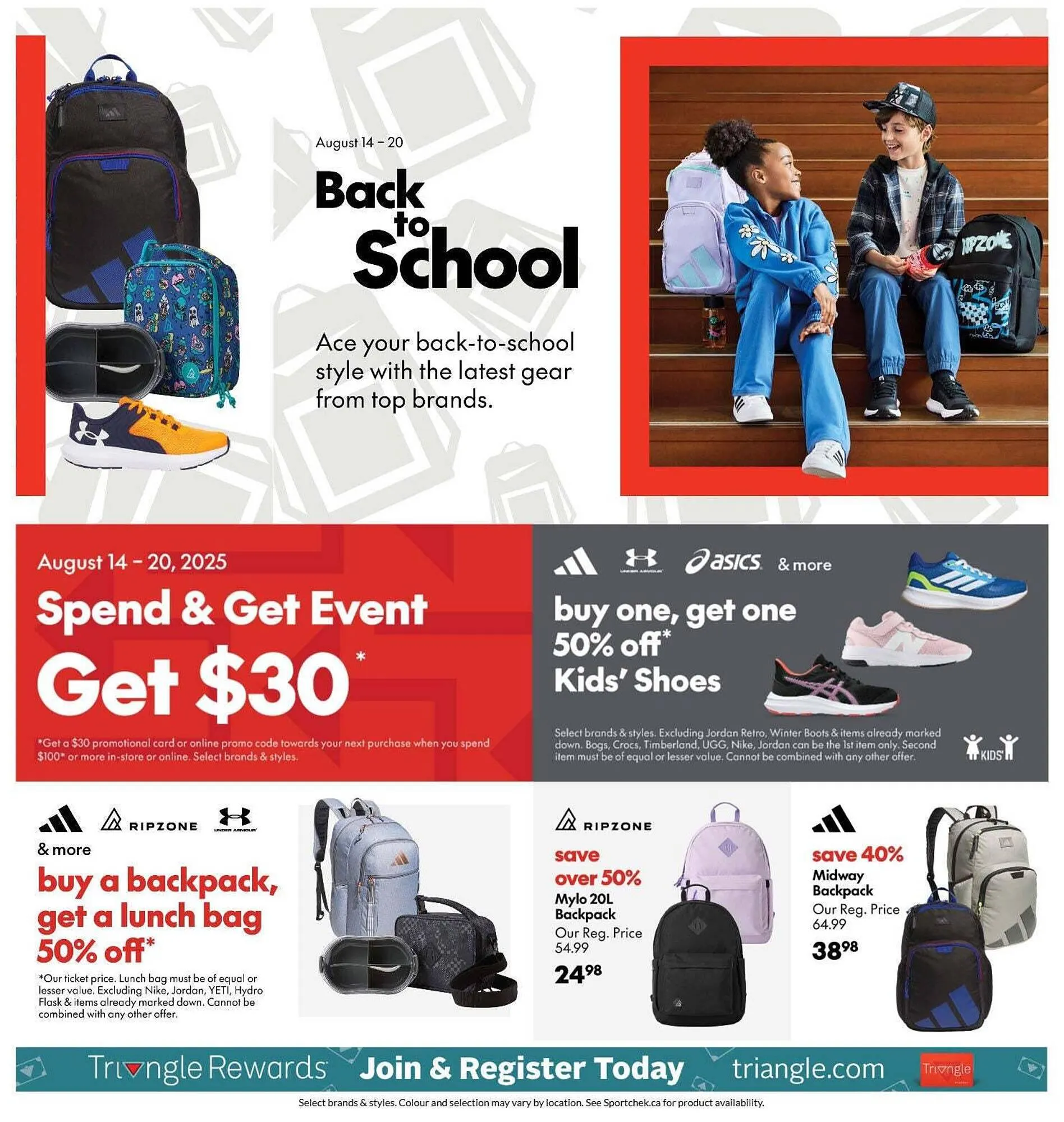 Sport Chek flyer from August 14 to August 21 2025 - flyer page 1