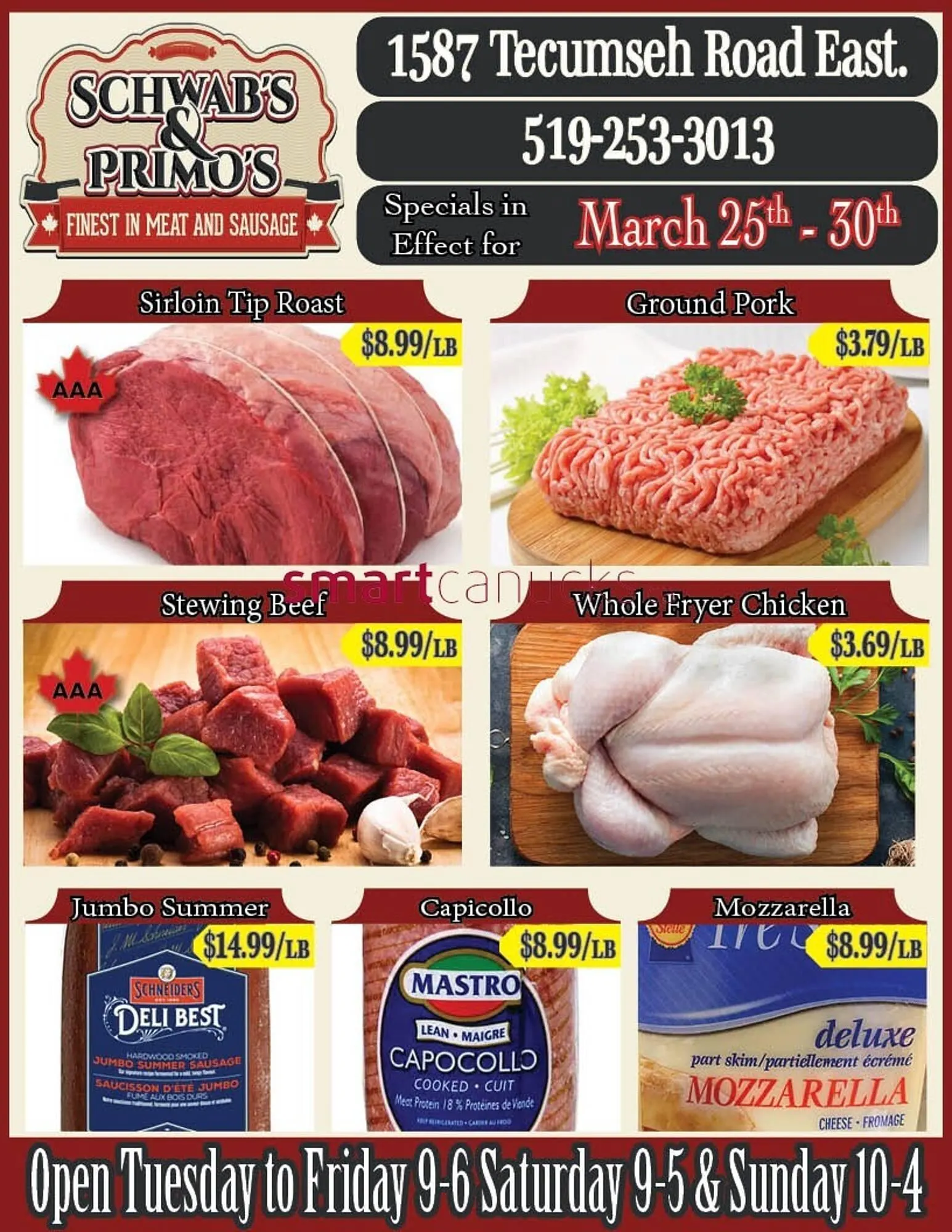 Schwabs & Primos flyer - 1