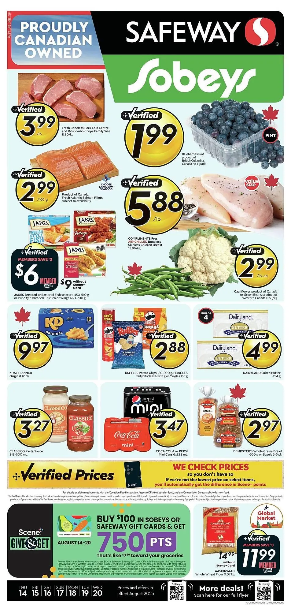 Safeway flyer from August 14 to August 20 2025 - flyer page 1