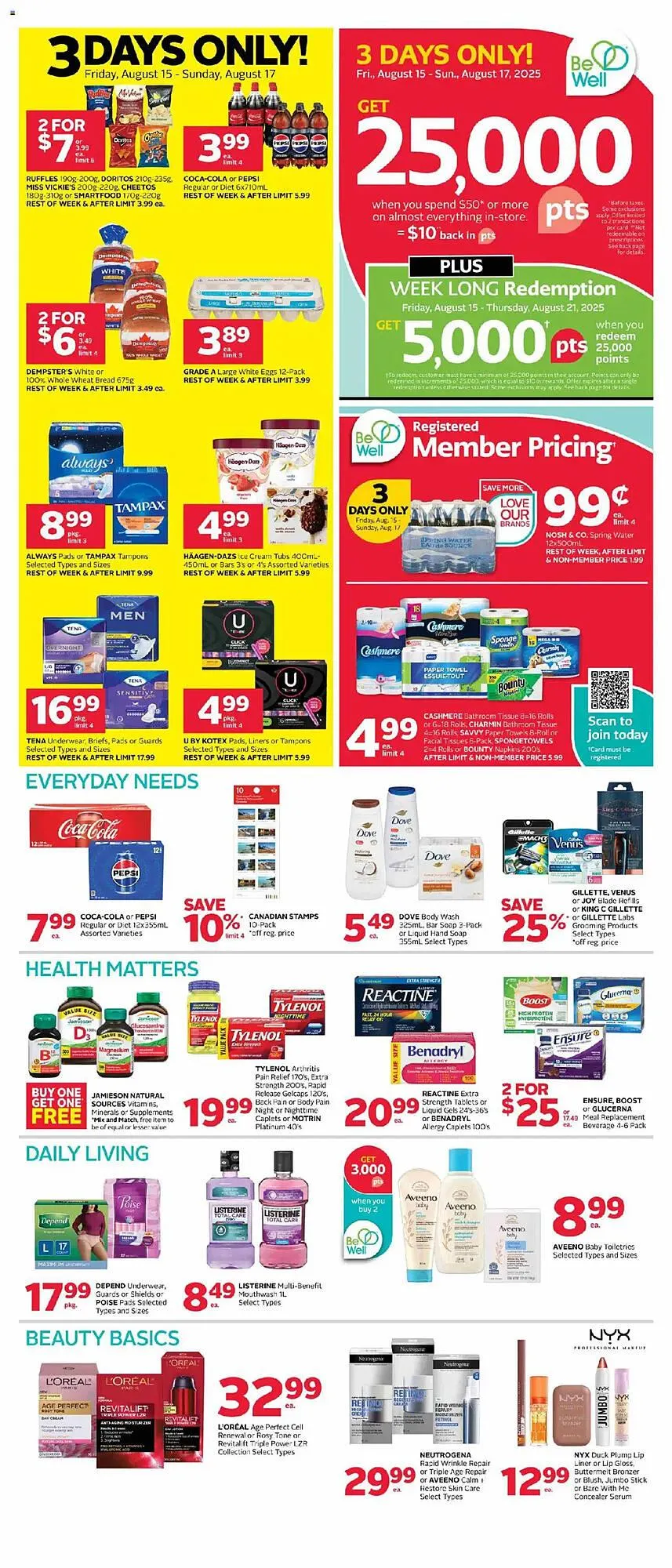 Rexall flyer from August 15 to August 22 2025 - flyer page 1