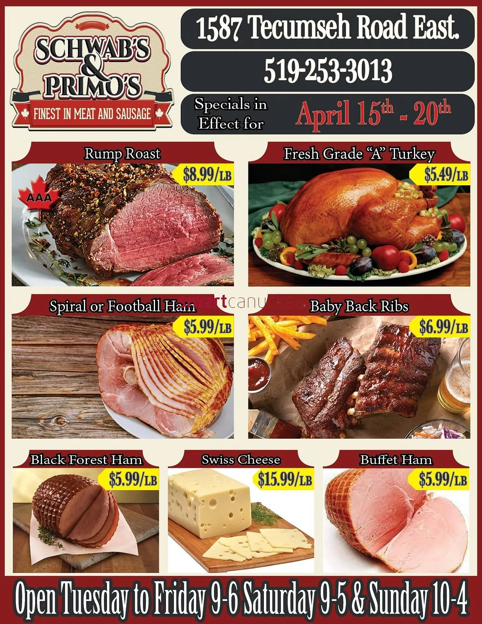 Schwabs & Primos flyer - 1
