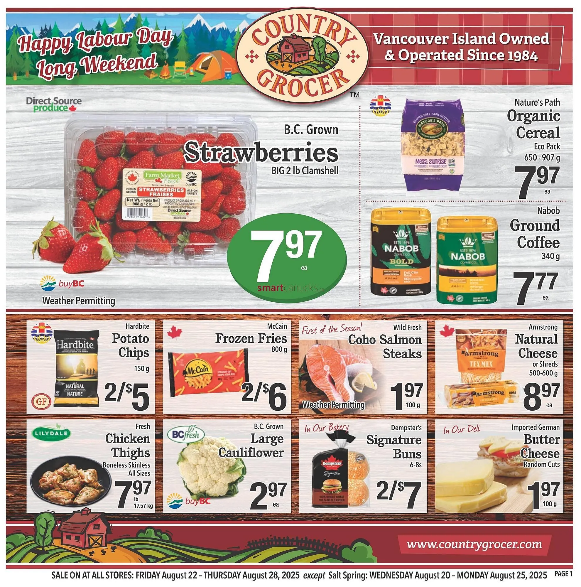 Country Grocer flyer from August 21 to August 27 2025 - flyer page 1