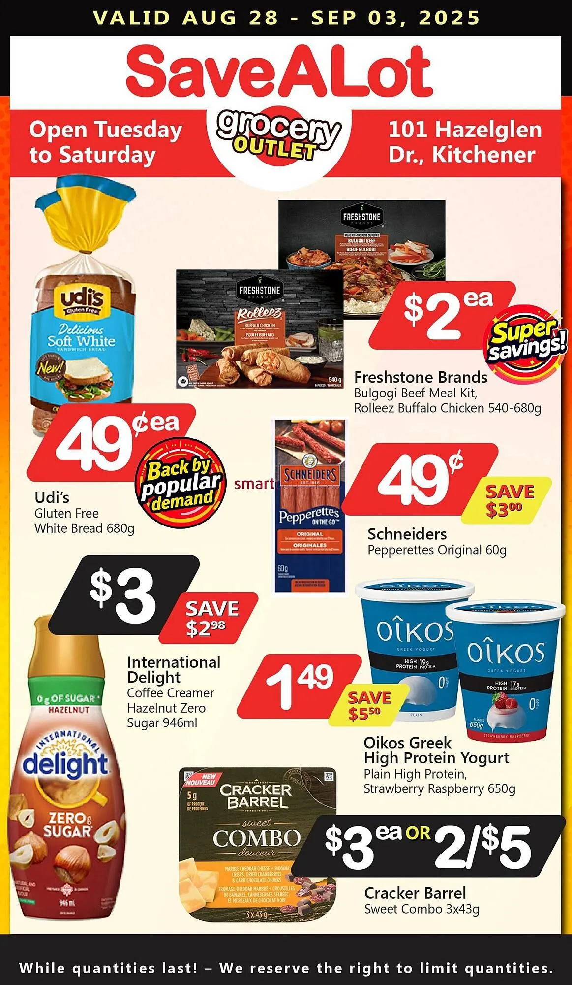 Save on Foods flyer from August 28 to September 3 2025 - flyer page 1