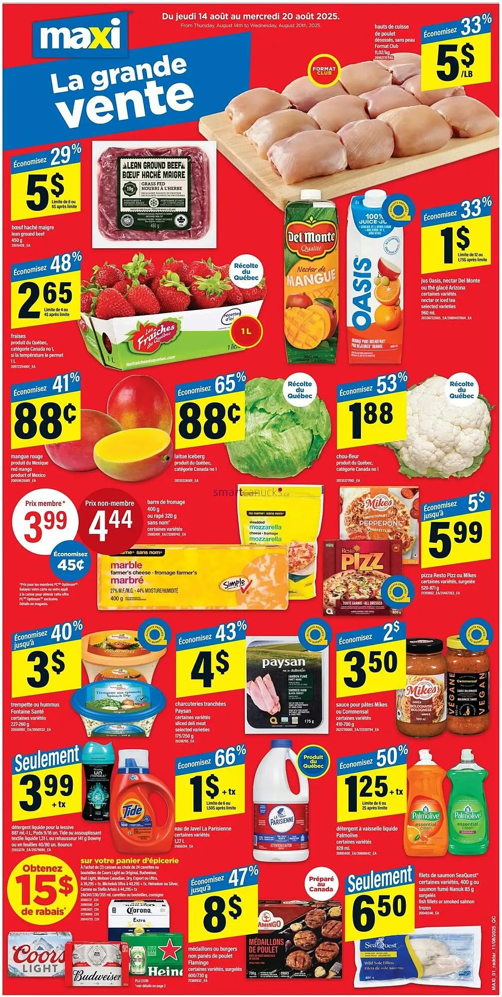 Maxi flyer from August 14 to August 27 2025 - flyer page 1