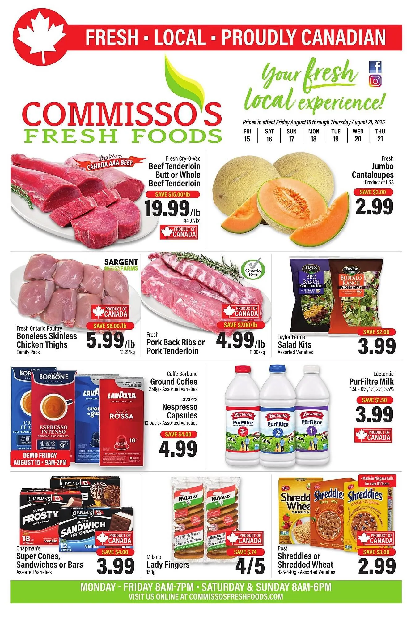 Commisso's Fresh Foods flyer from August 14 to August 20 2025 - flyer page 1