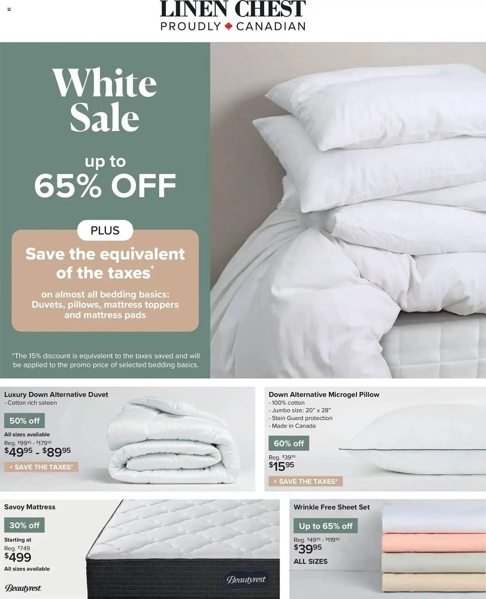Linen Chest flyer from July 23 to August 25 2025 - flyer page 1