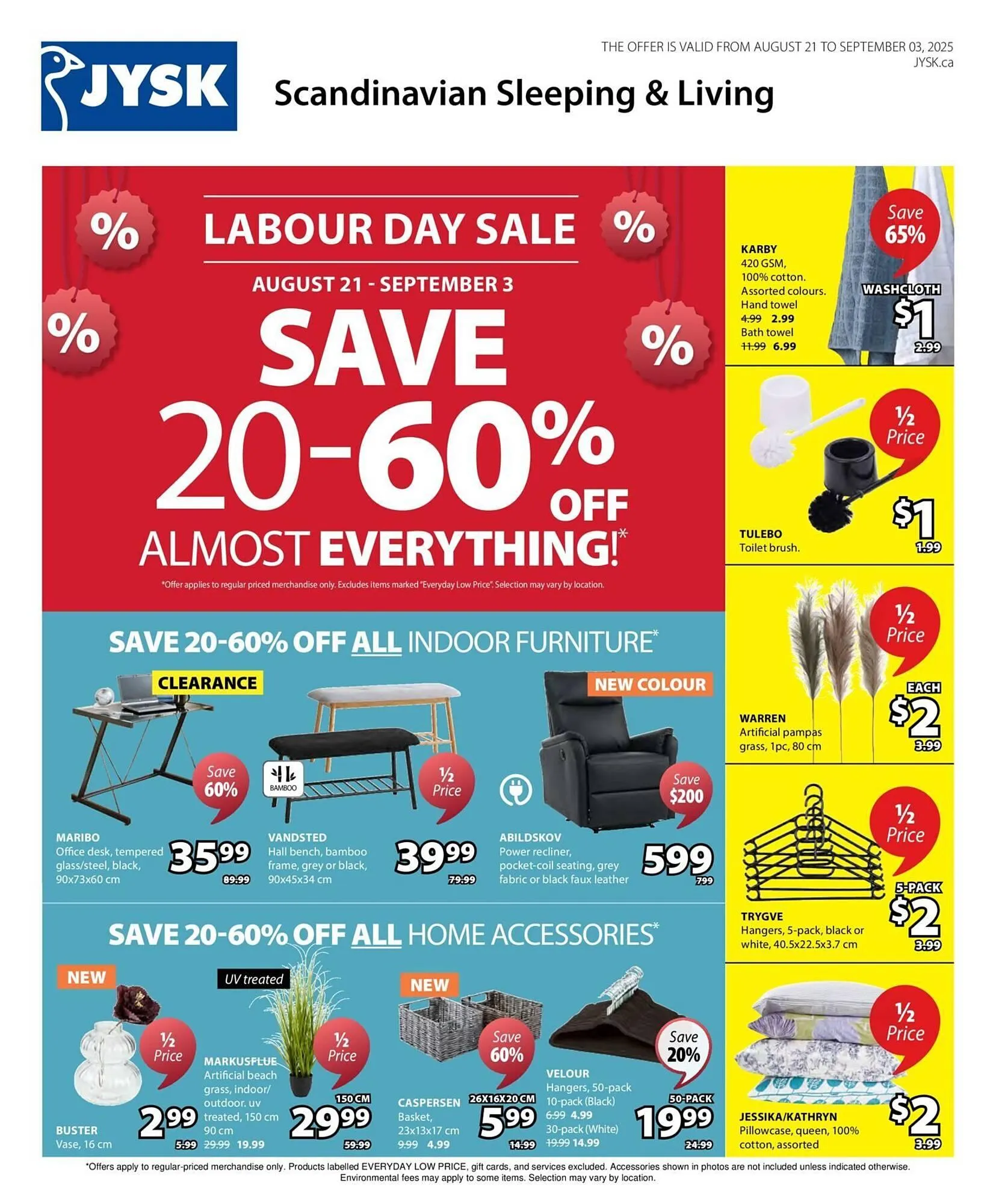 JYSK flyer from August 21 to August 28 2025 - flyer page 1