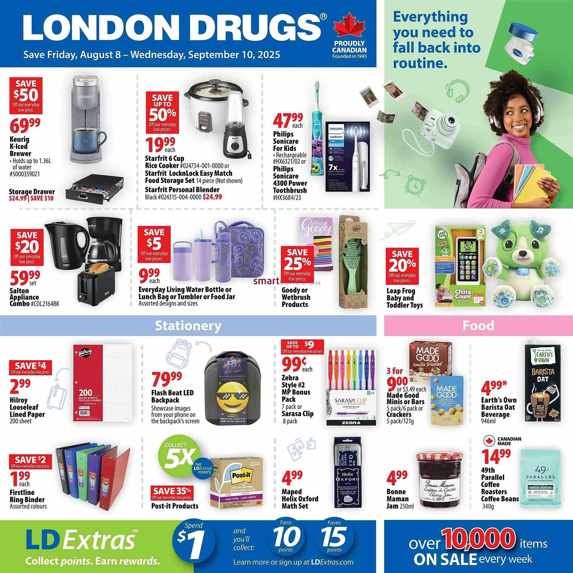 London Drugs flyer from August 8 to September 10 2025 - flyer page 1