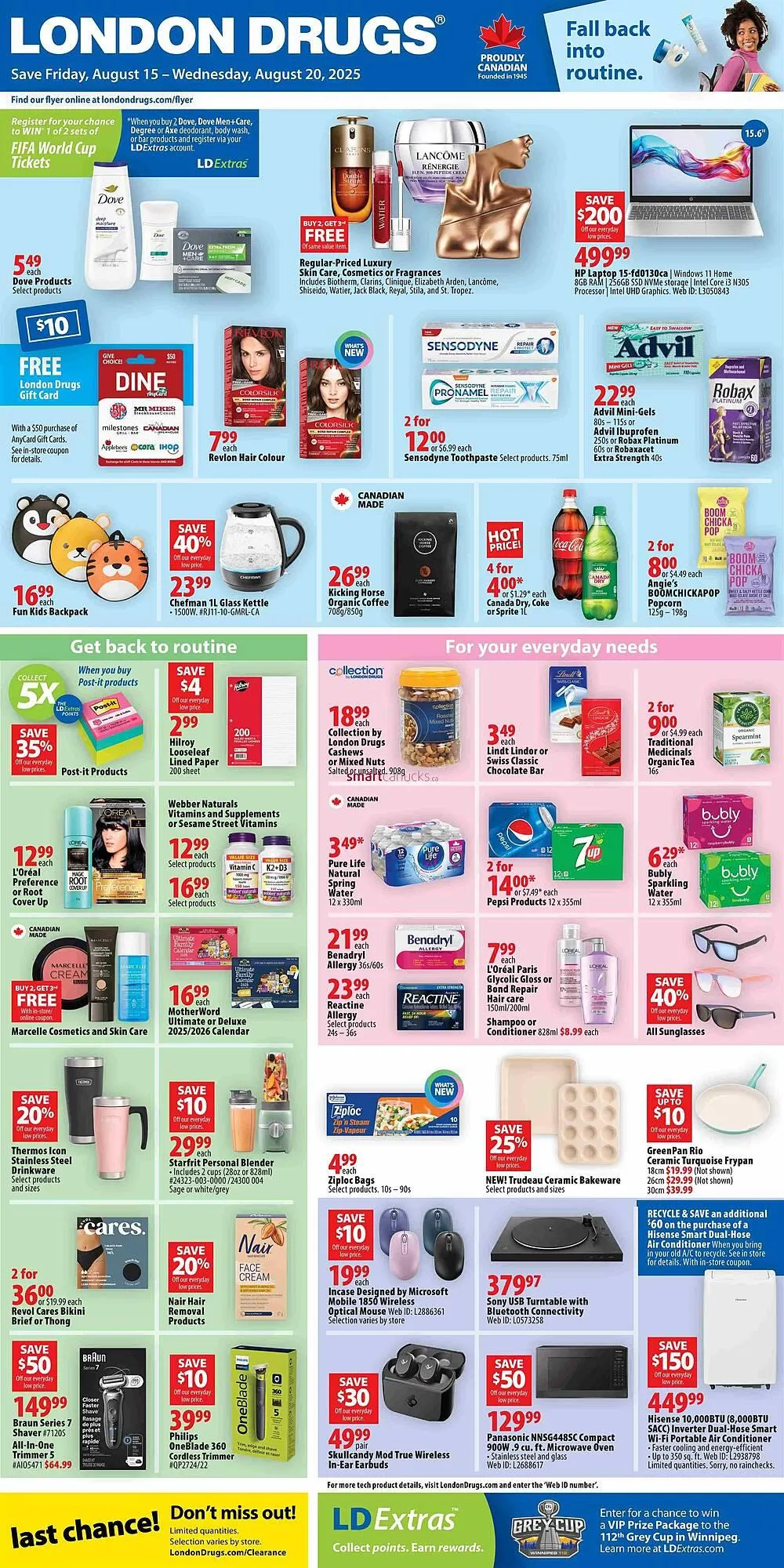 London Drugs flyer from August 14 to August 20 2025 - flyer page 1