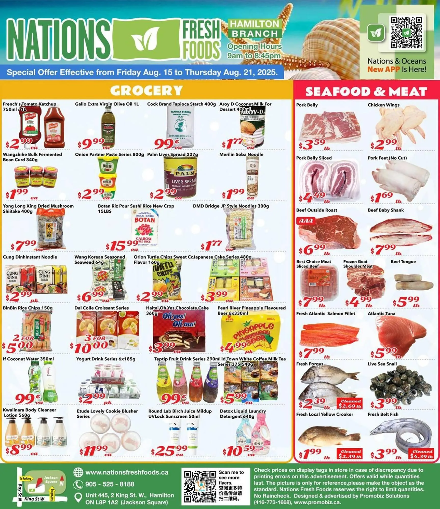 Nations Fresh Foods flyer from August 15 to August 21 2025 - flyer page 1