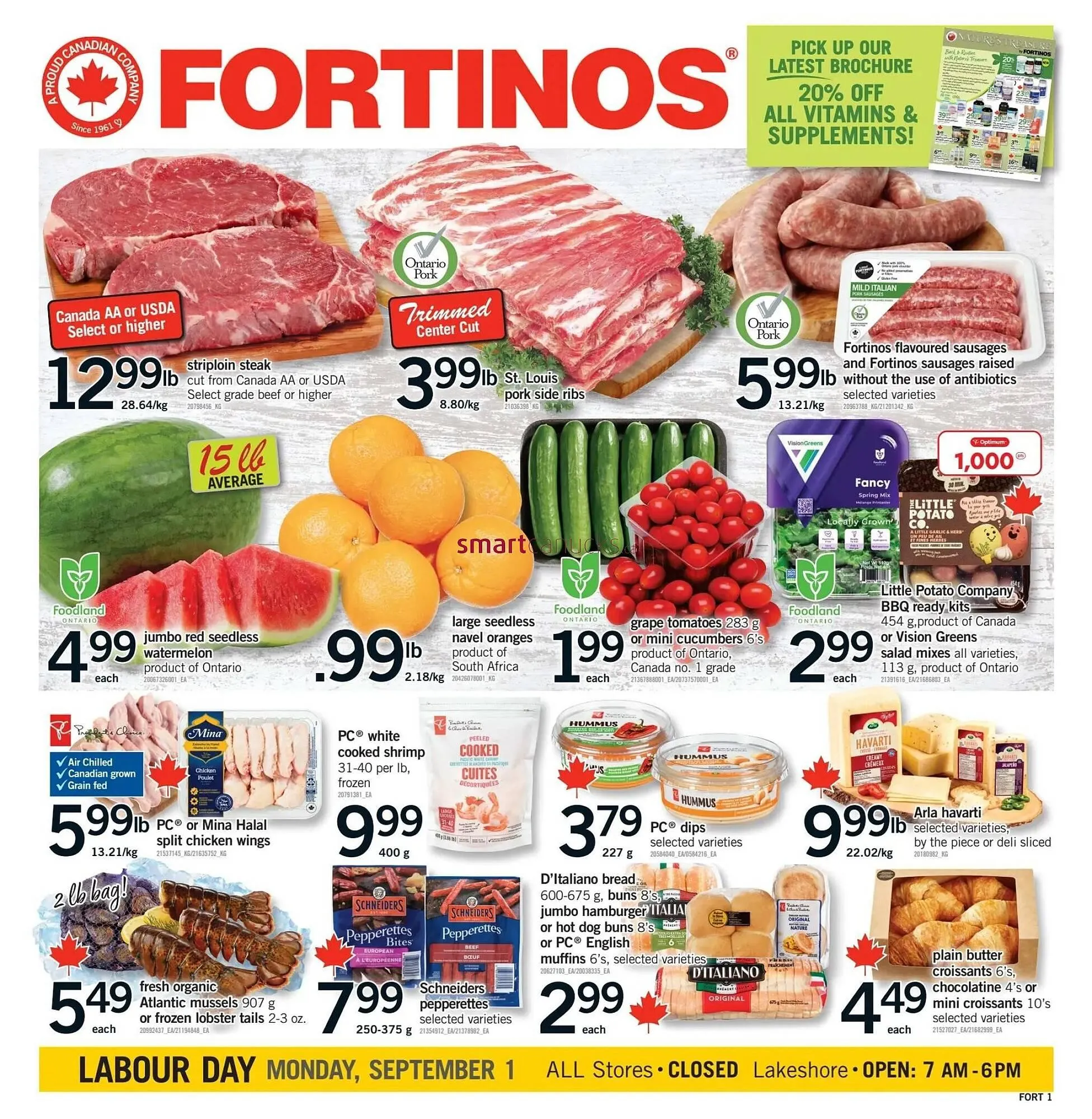 Fortinos flyer from August 28 to September 3 2025 - flyer page 1