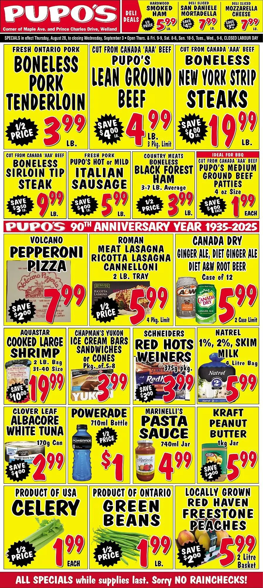 Pupo's Food Market flyer from August 28 to September 3 2025 - flyer page 1