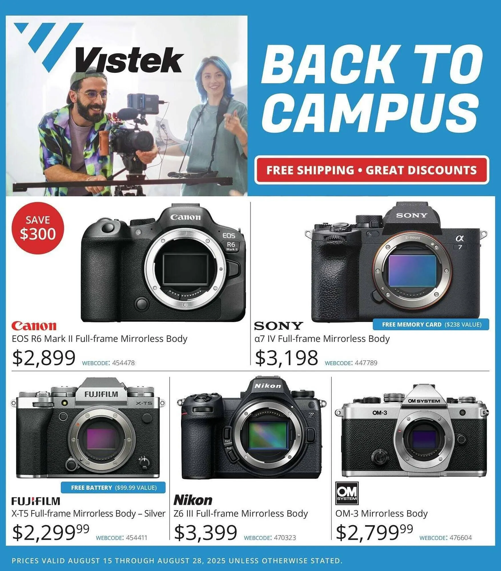 Vistek flyer from August 15 to August 28 2025 - flyer page 1