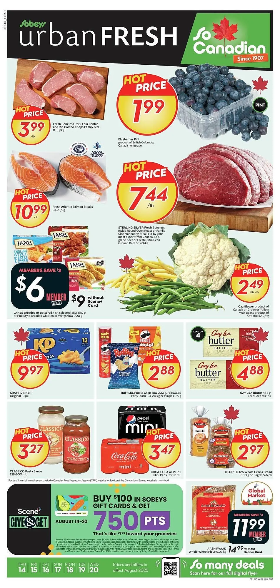 Sobeys flyer from August 14 to August 21 2025 - flyer page 1