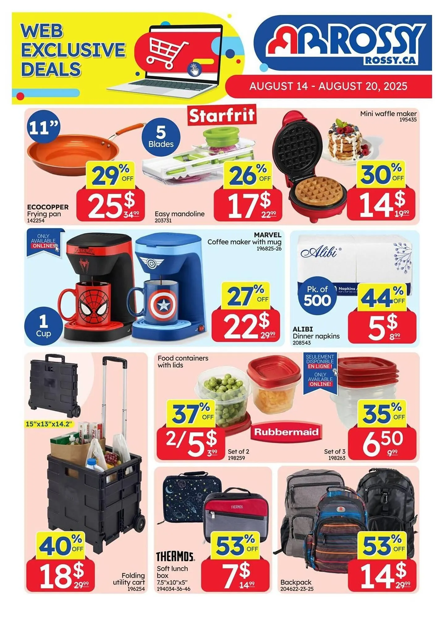 Rossy flyer from August 14 to August 20 2025 - flyer page 1