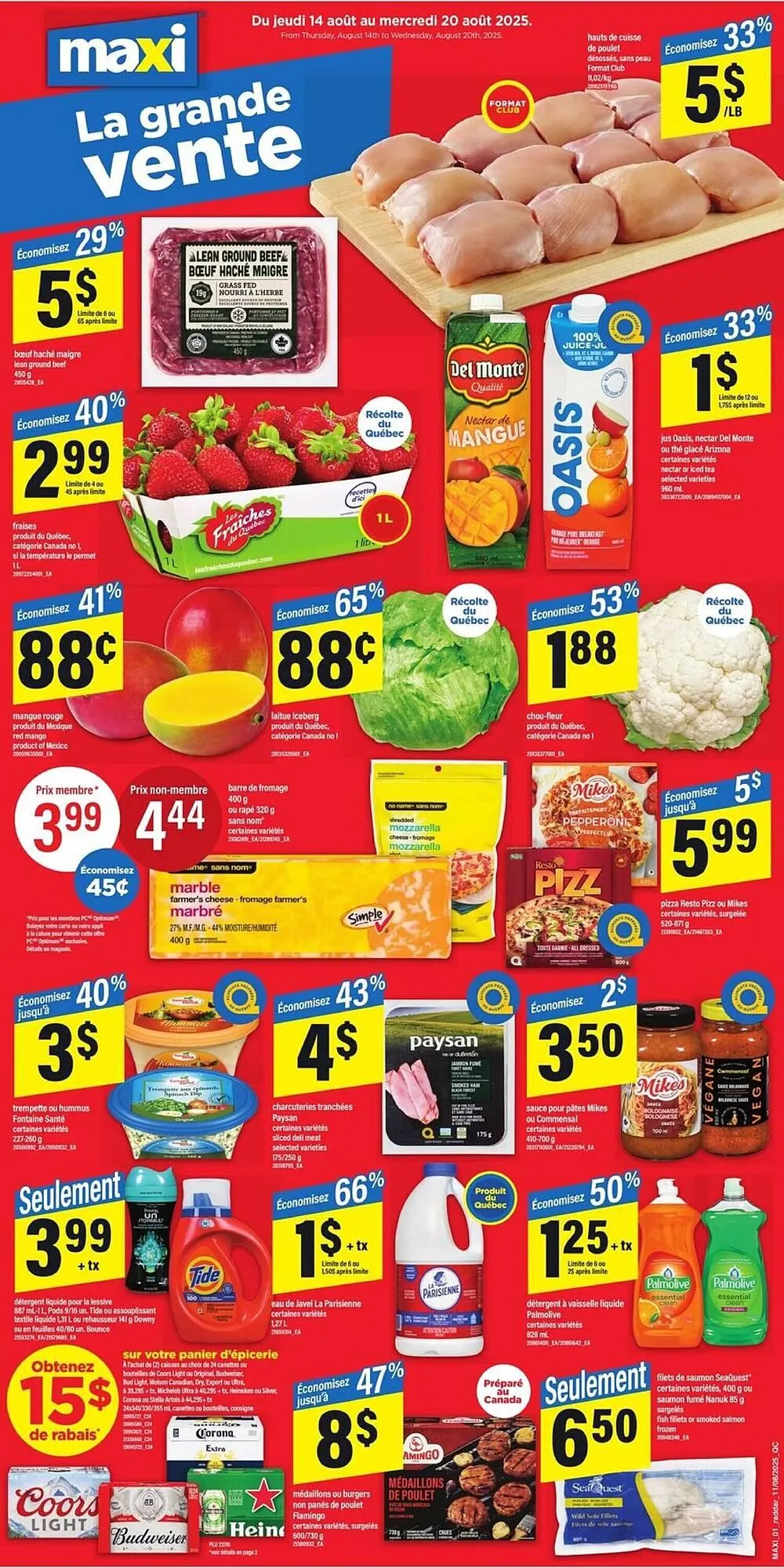 Maxi flyer from August 14 to August 21 2025 - flyer page 1