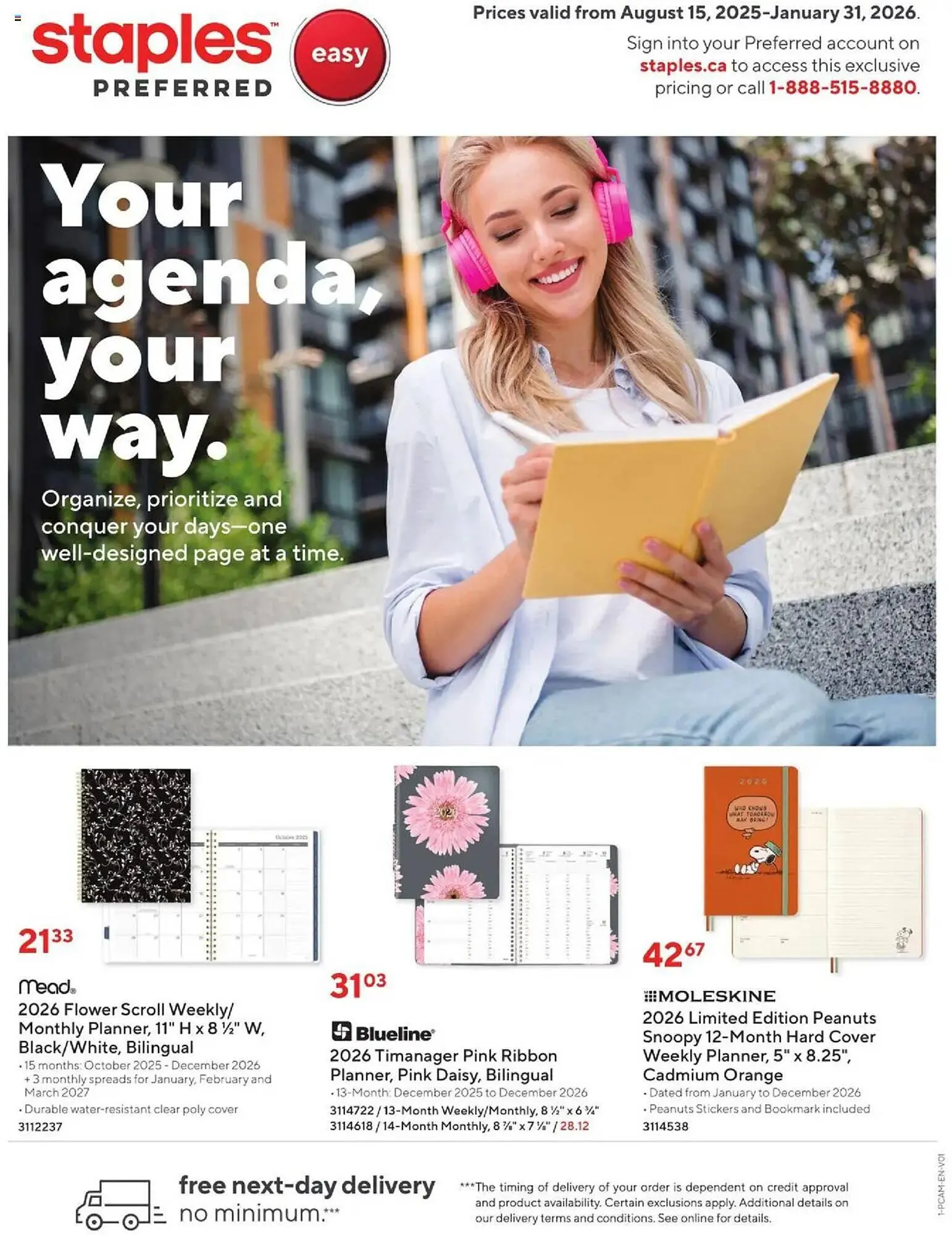 Staples flyer from August 15 to January 31 2026 - flyer page 1
