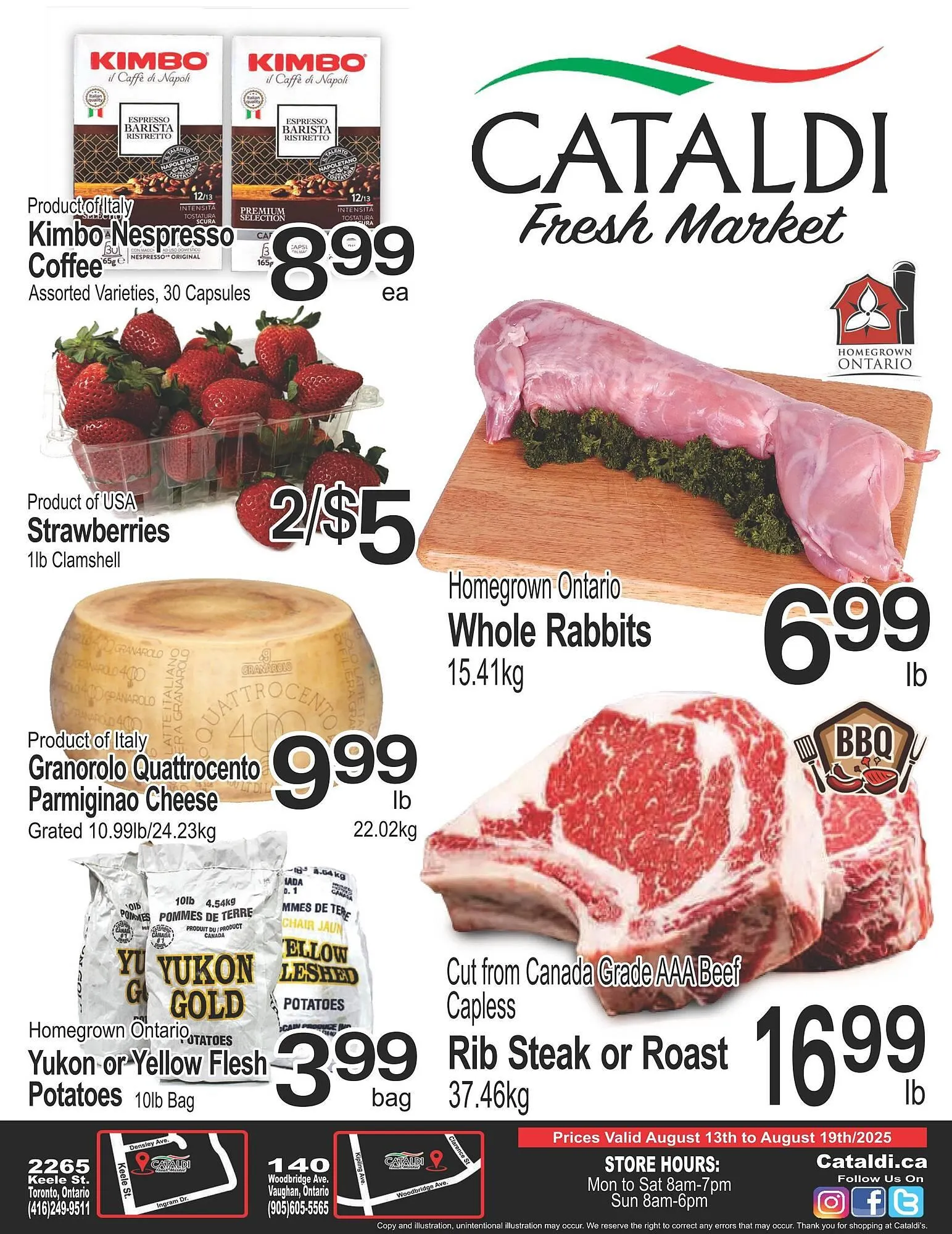Cataldi Fresh Market flyer from August 13 to August 19 2025 - flyer page 1