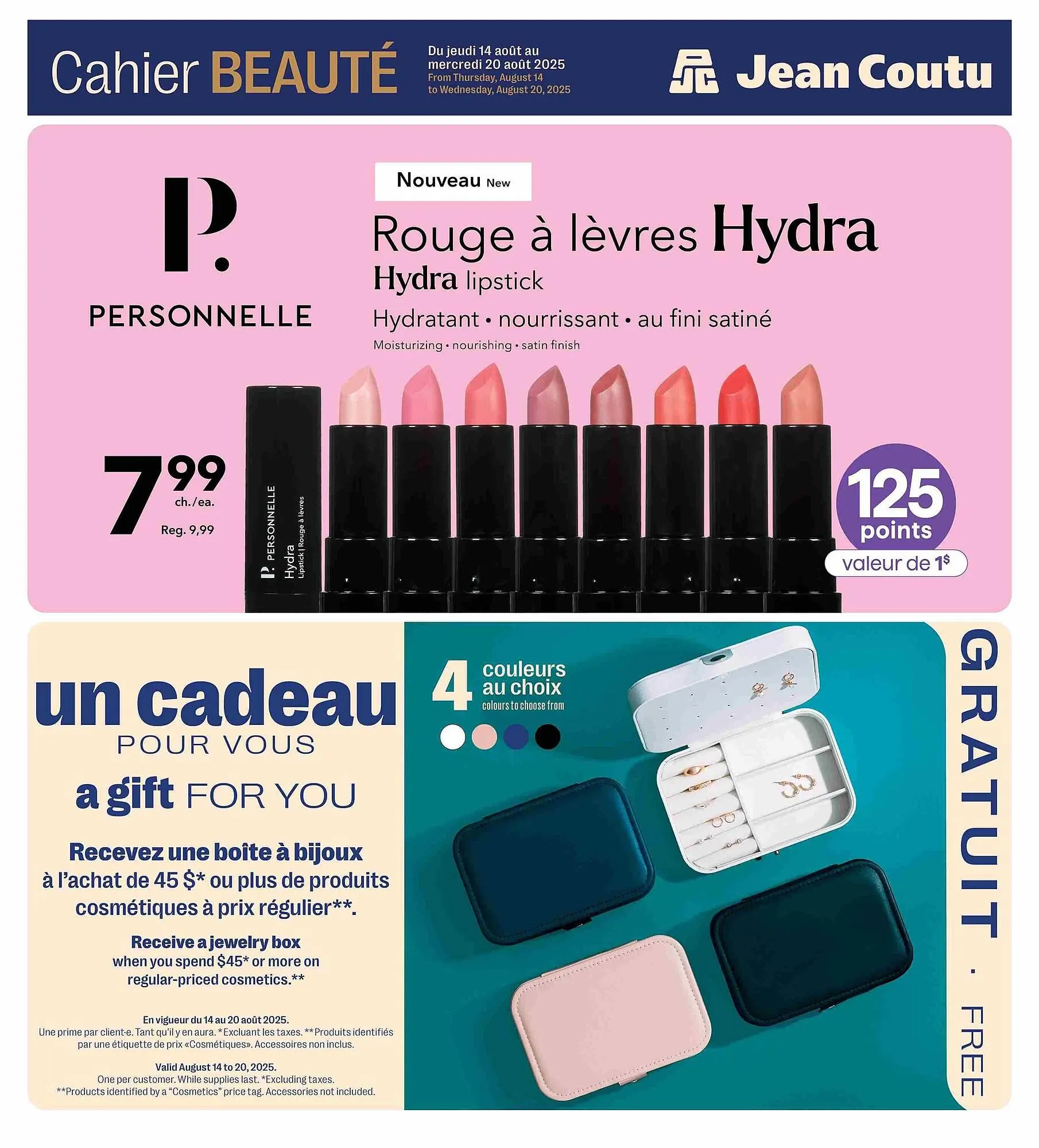 Jean Coutu flyer from August 14 to August 21 2025 - flyer page 1