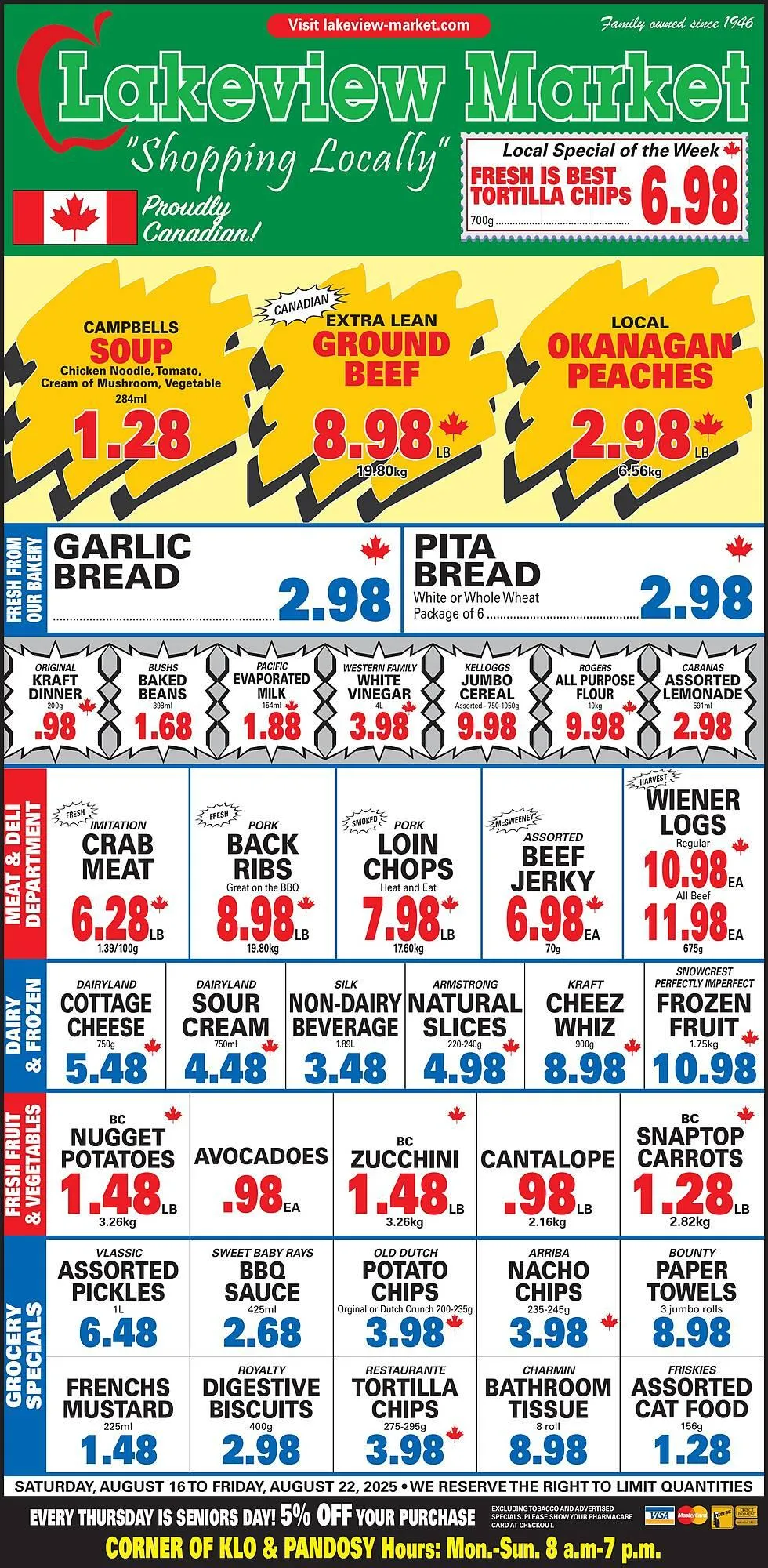Lakeview Market flyer from August 16 to August 22 2025 - flyer page 1