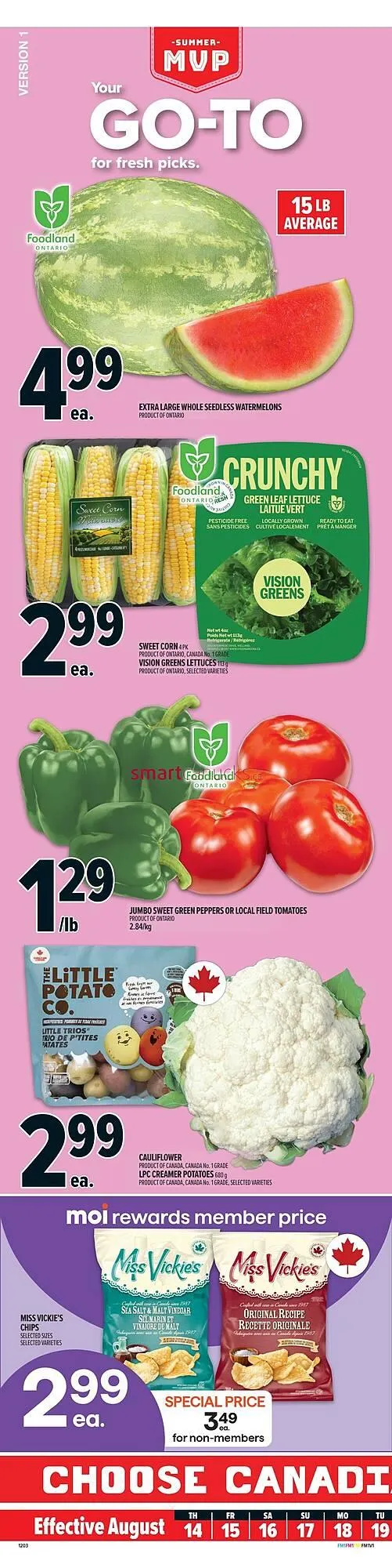 Metro flyer from August 14 to August 20 2025 - flyer page 1