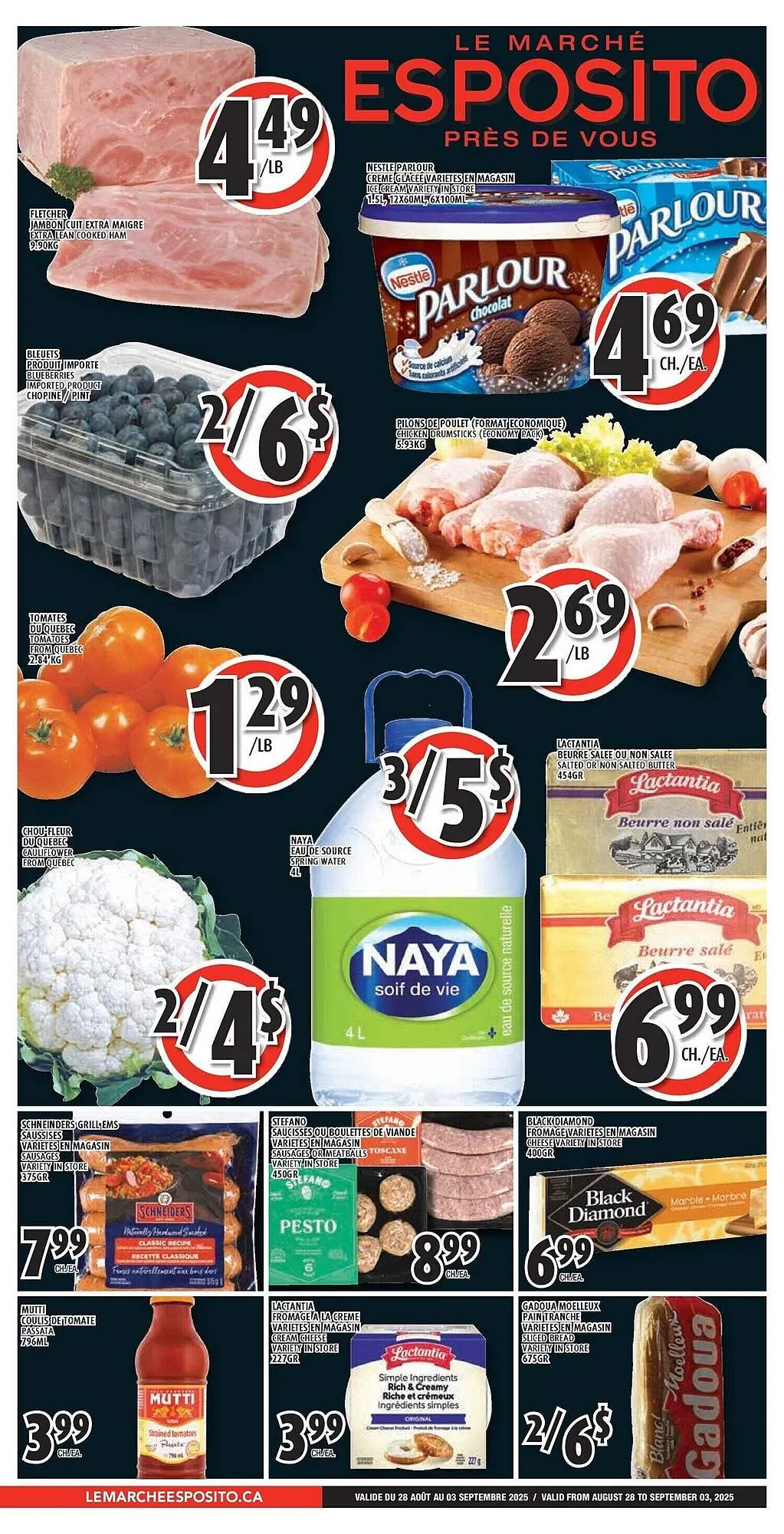 Esposito flyer from August 28 to September 4 2025 - flyer page 1