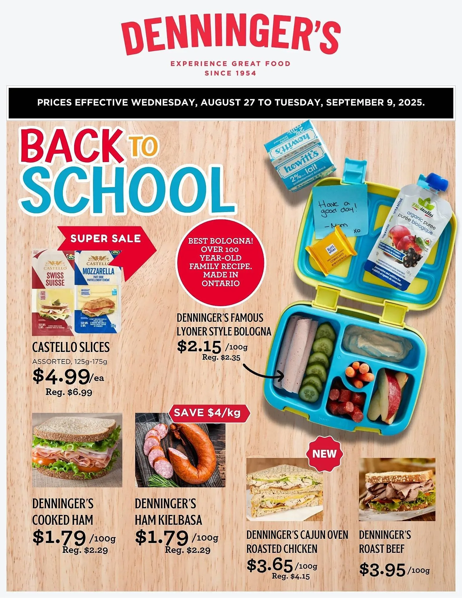 Denninger's flyer from August 27 to September 9 2025 - flyer page 1