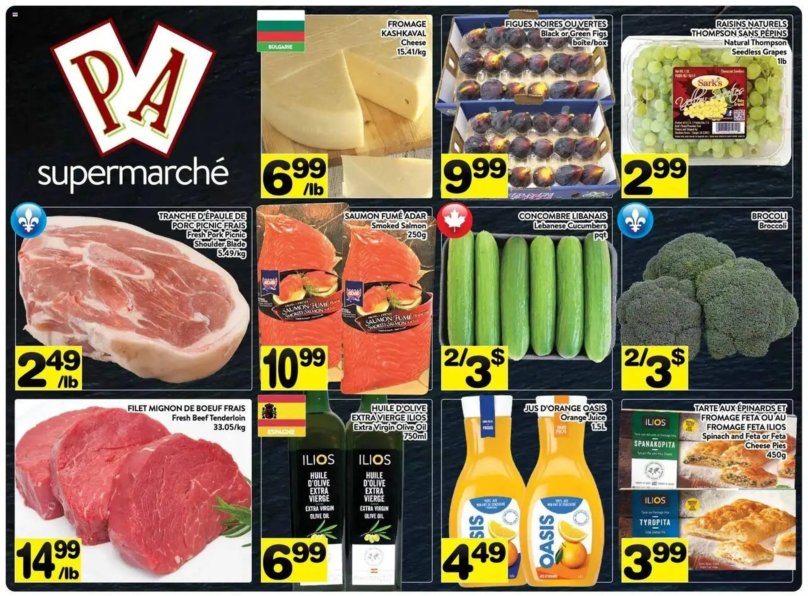 Supermarché PA flyer from August 18 to August 24 2025 - flyer page 1