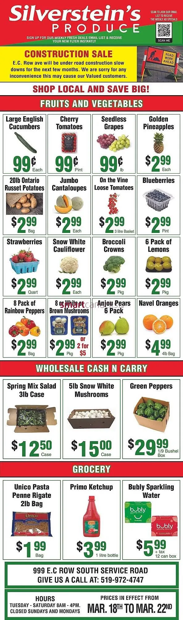 Silversteins Produce flyer - 1