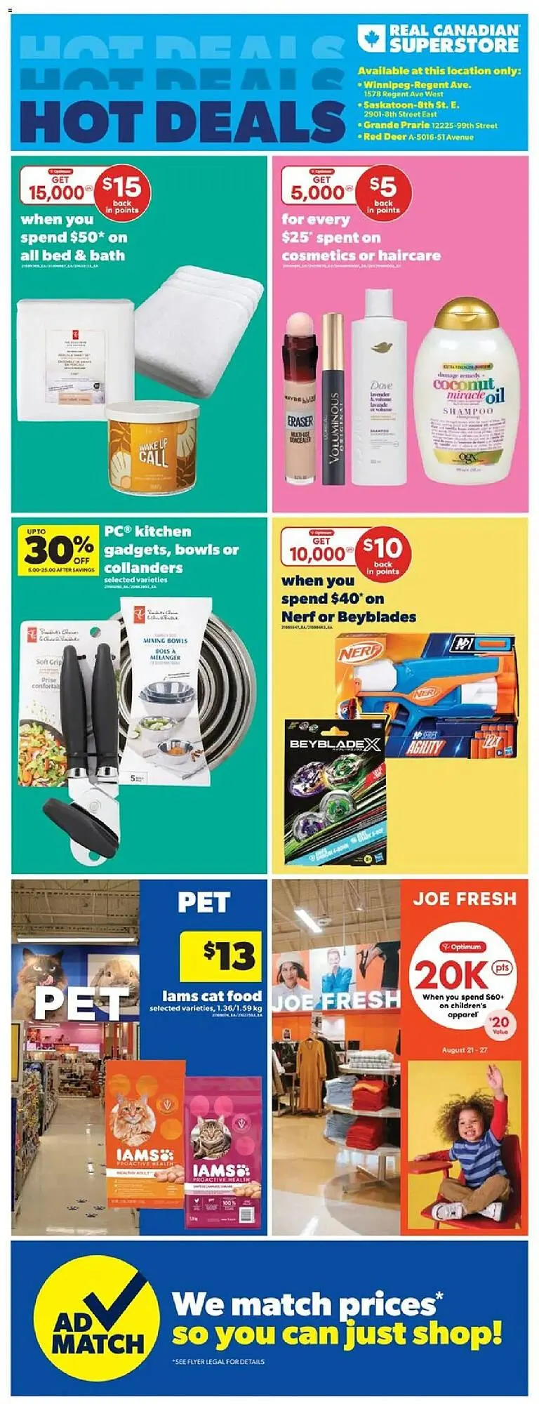 Real Canadian Superstore flyer from August 21 to August 28 2025 - flyer page 1