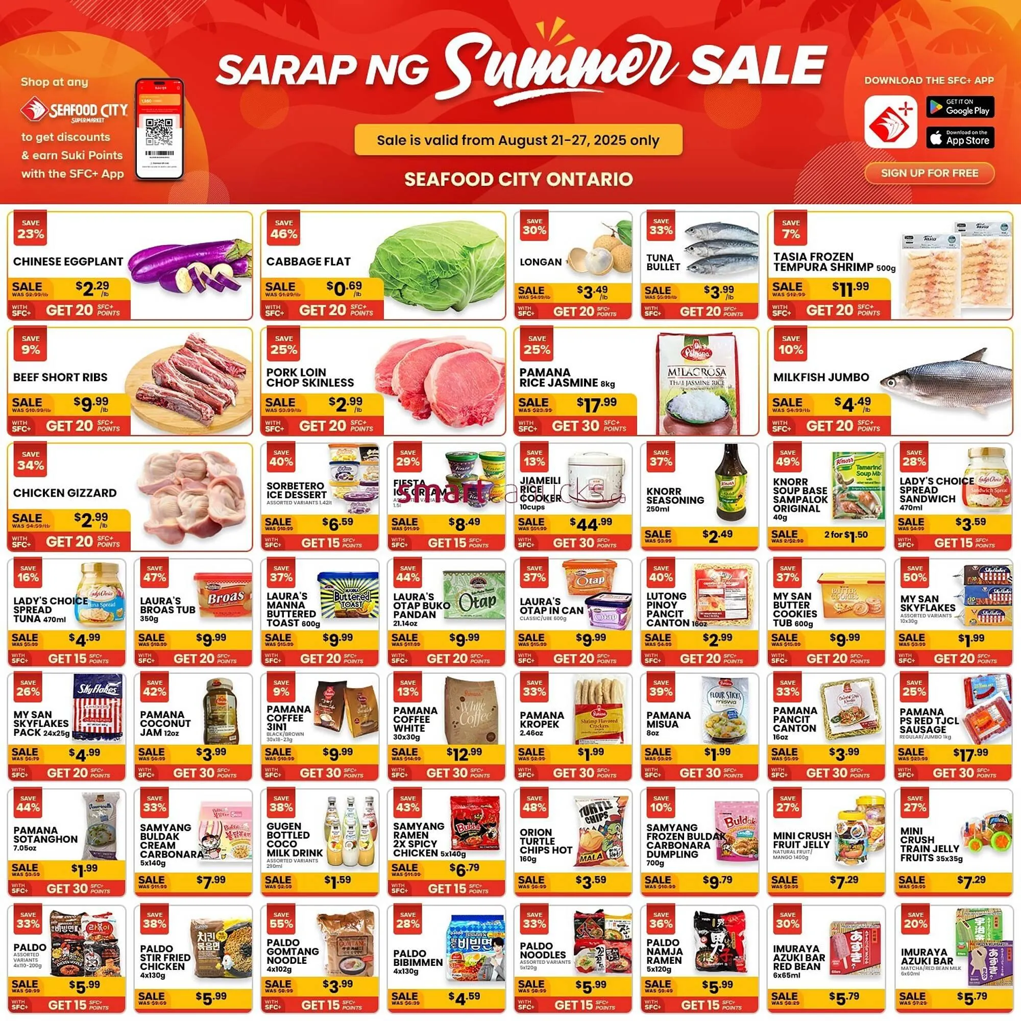 Seafood City Supermarket flyer from August 21 to August 27 2025 - flyer page 1