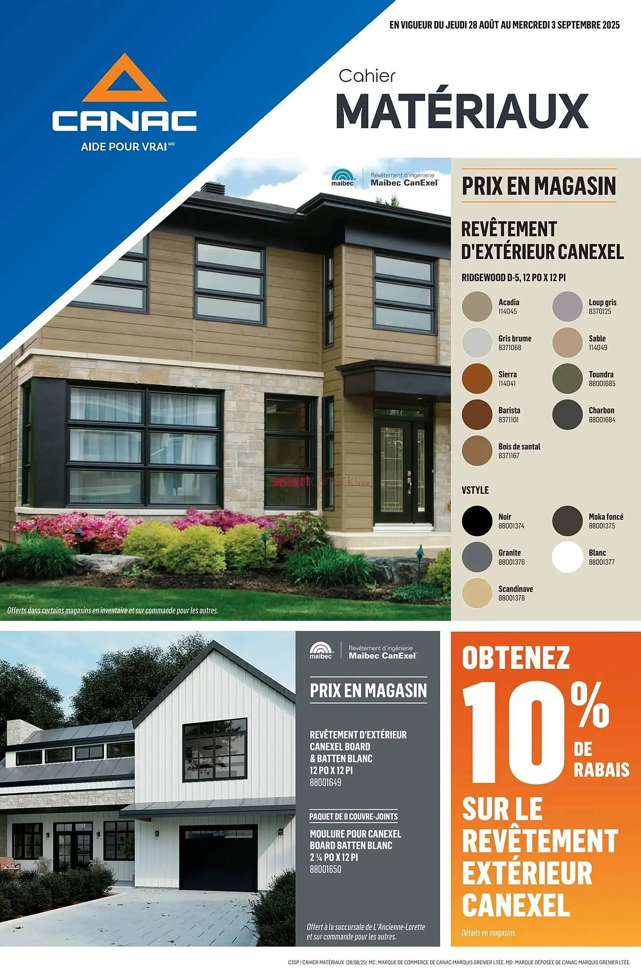 Canac flyer from August 28 to September 3 2025 - flyer page 1