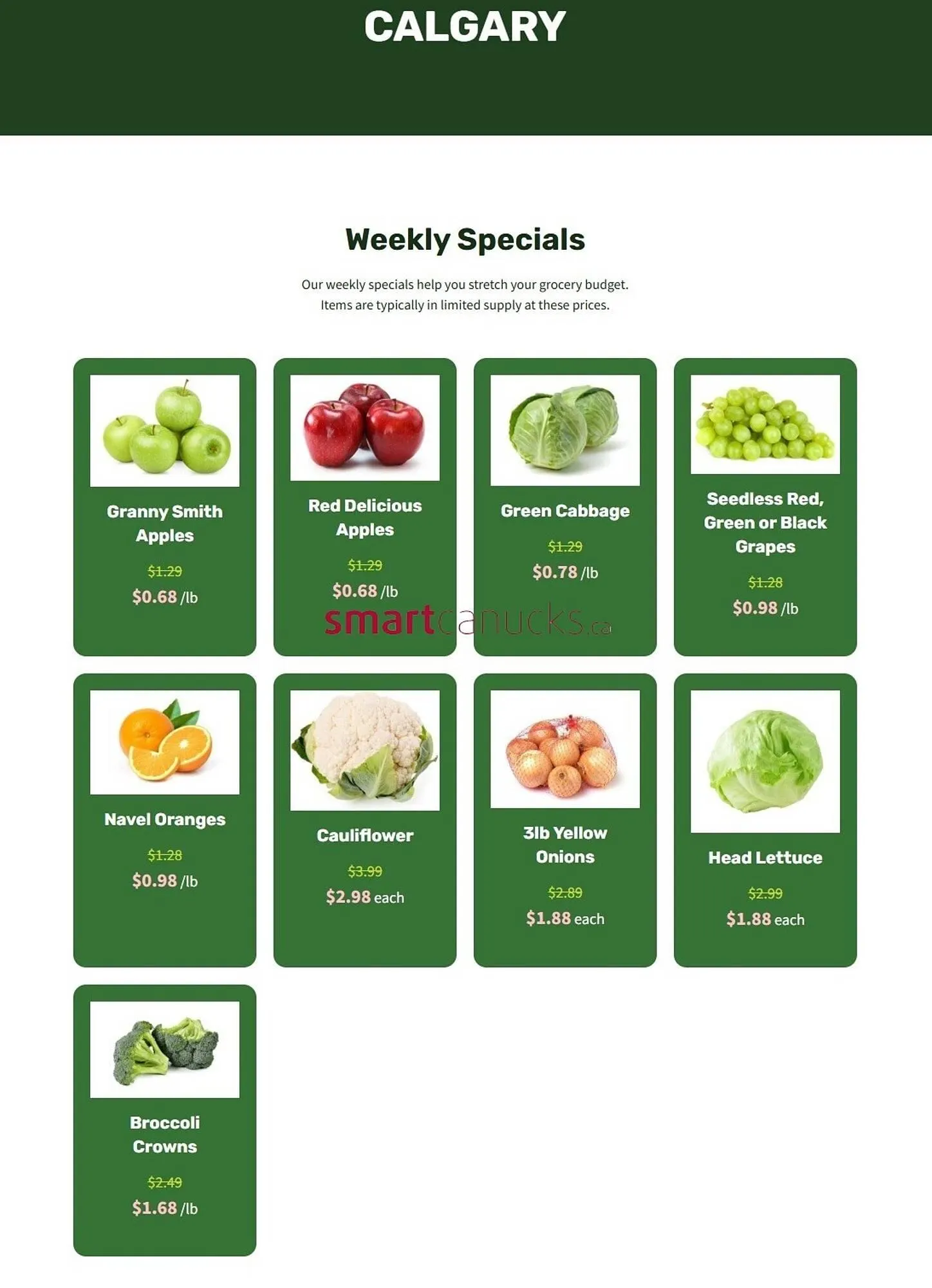 H&W Produce flyer - 1