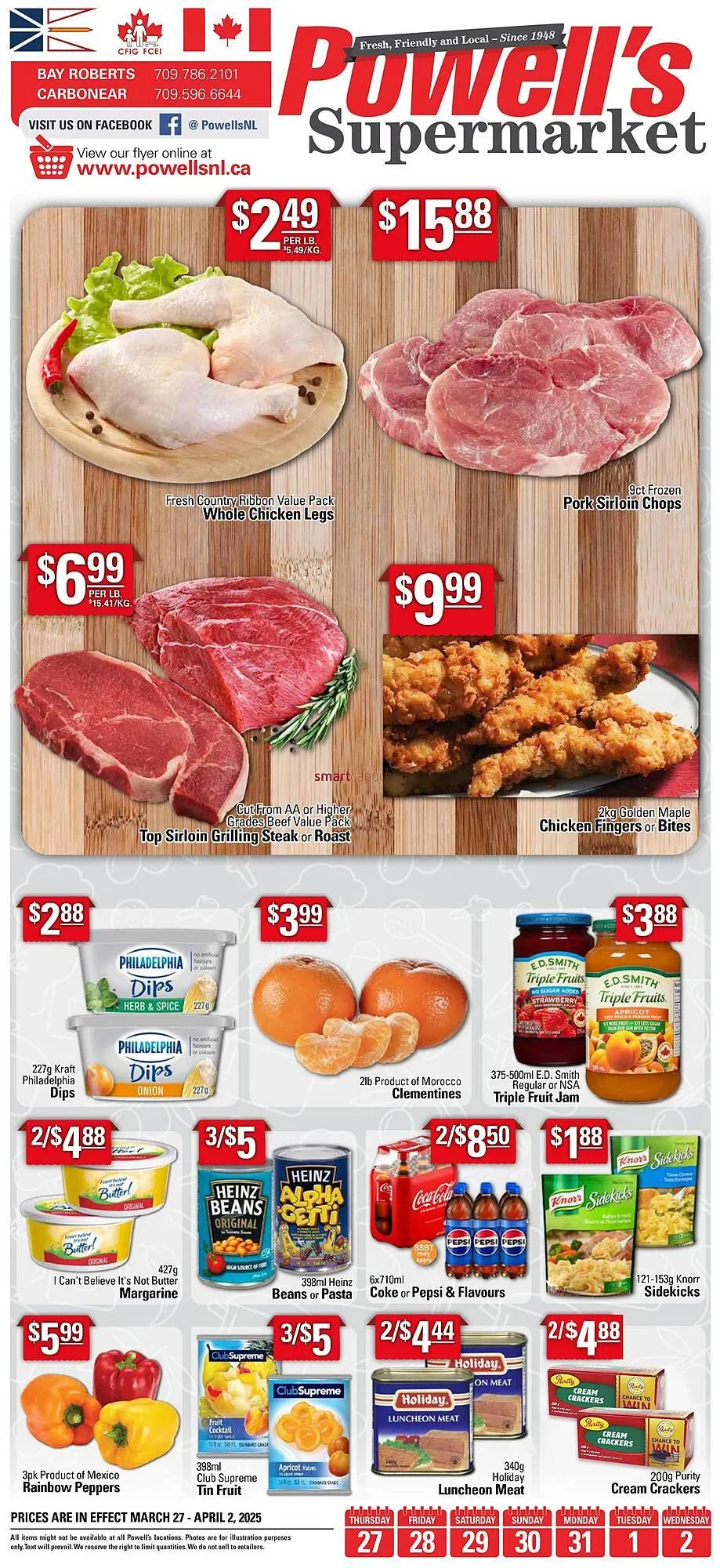 Powells Supermarket flyer - 1