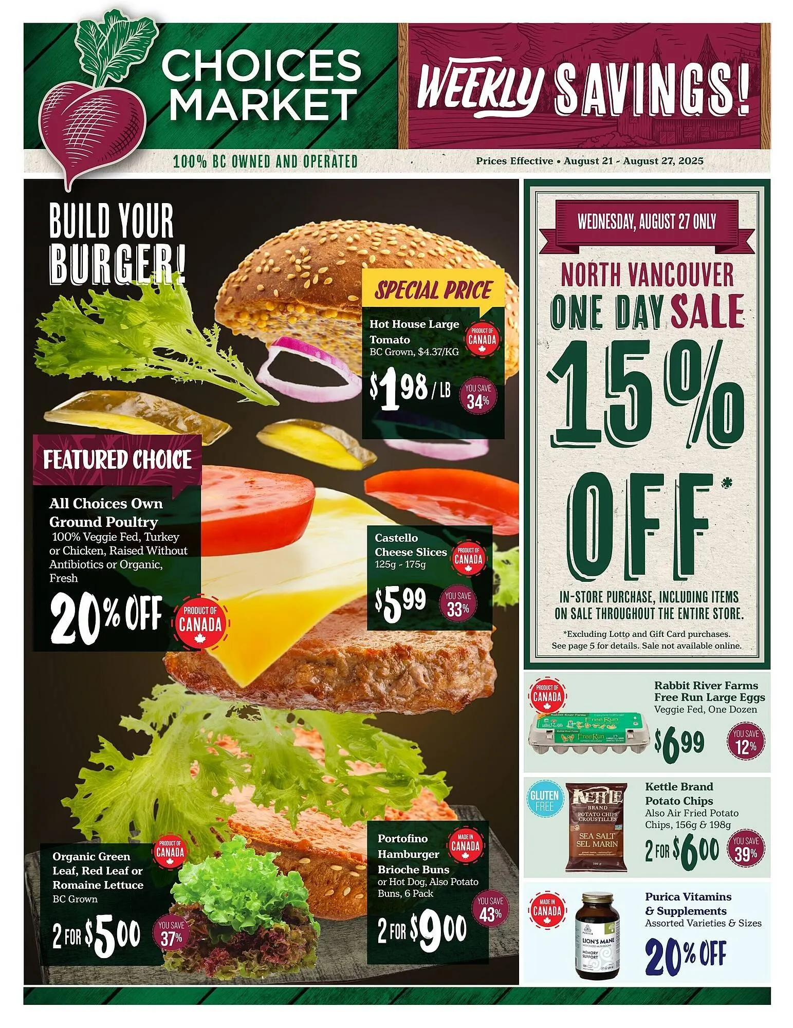 Choices Market flyer from August 21 to August 27 2025 - flyer page 1