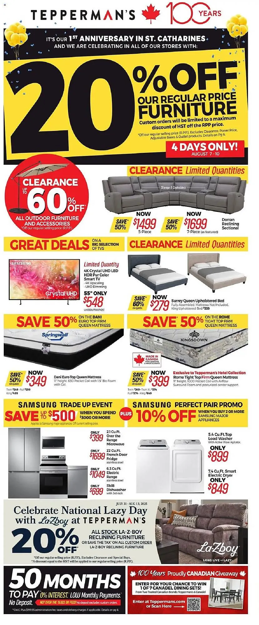 Tepperman's flyer from August 7 to August 13 2025 - flyer page 1