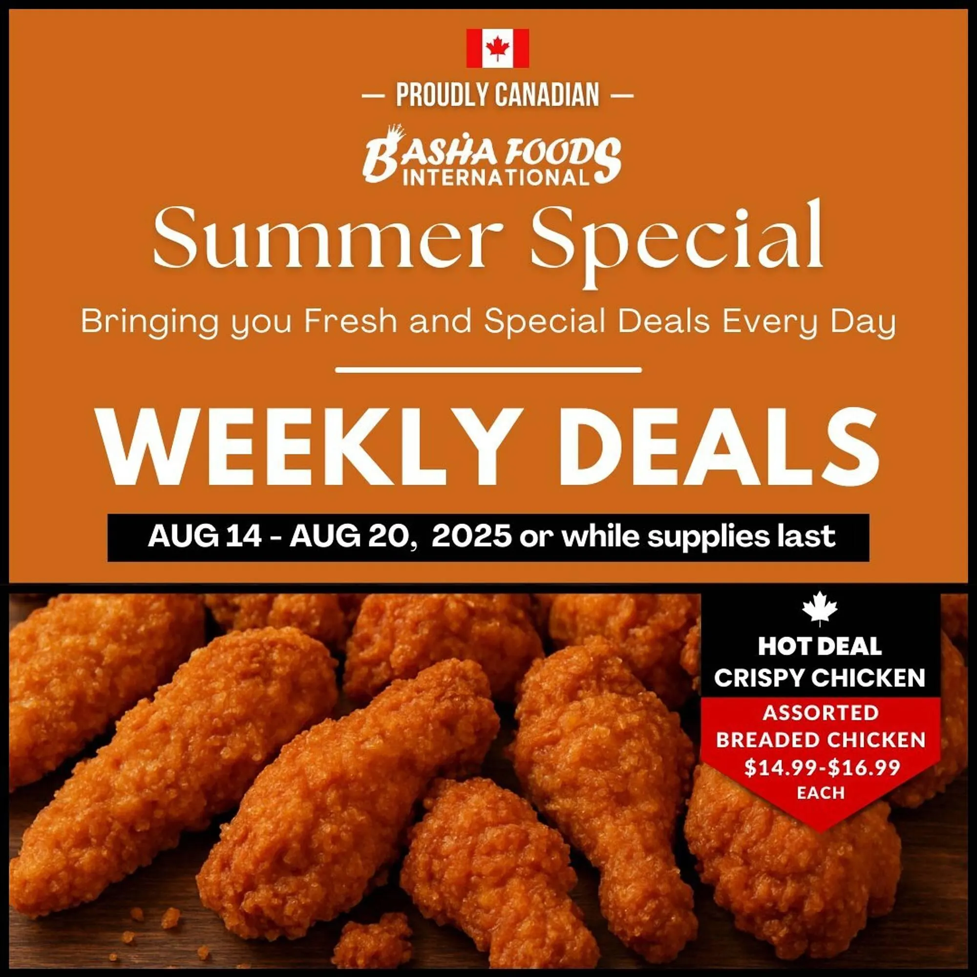 Basha Foods flyer from August 14 to August 20 2025 - flyer page 1