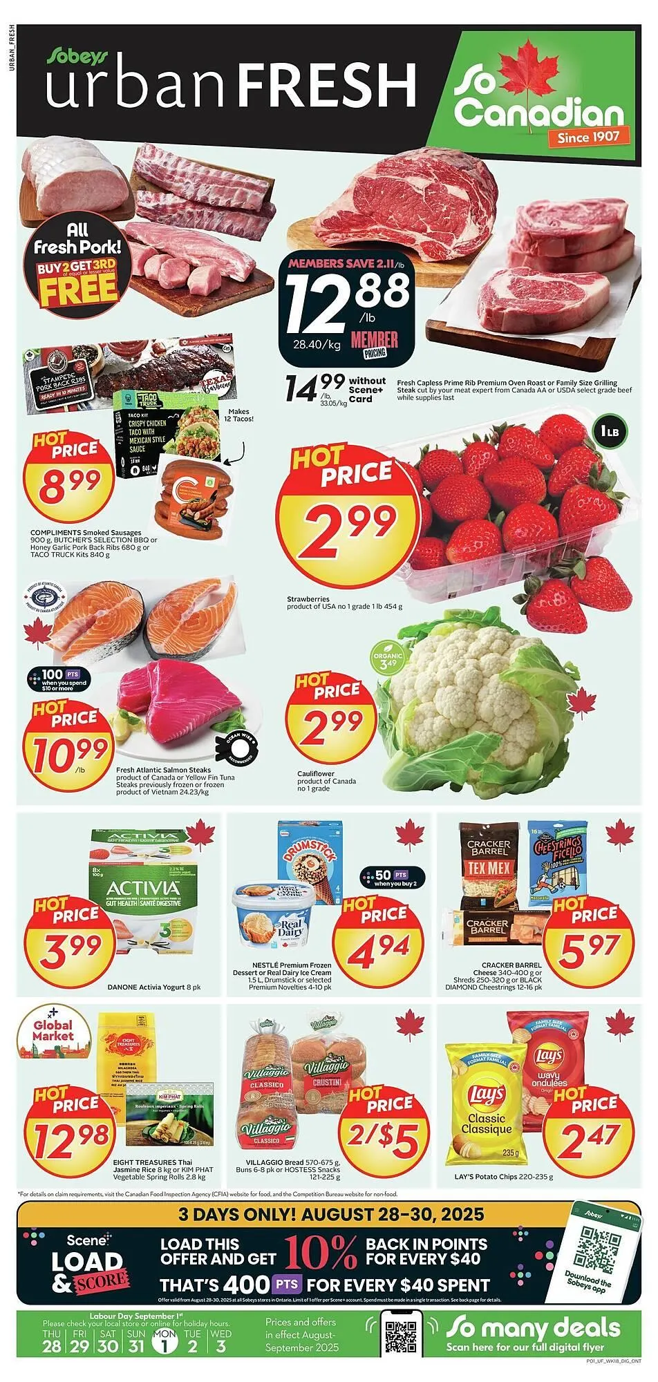 Sobeys flyer from August 29 to September 5 2025 - flyer page 1