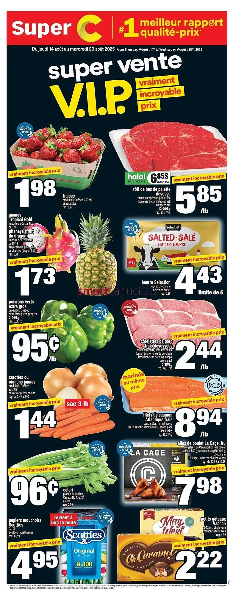 Super C flyer from August 14 to August 27 2025 - flyer page 1