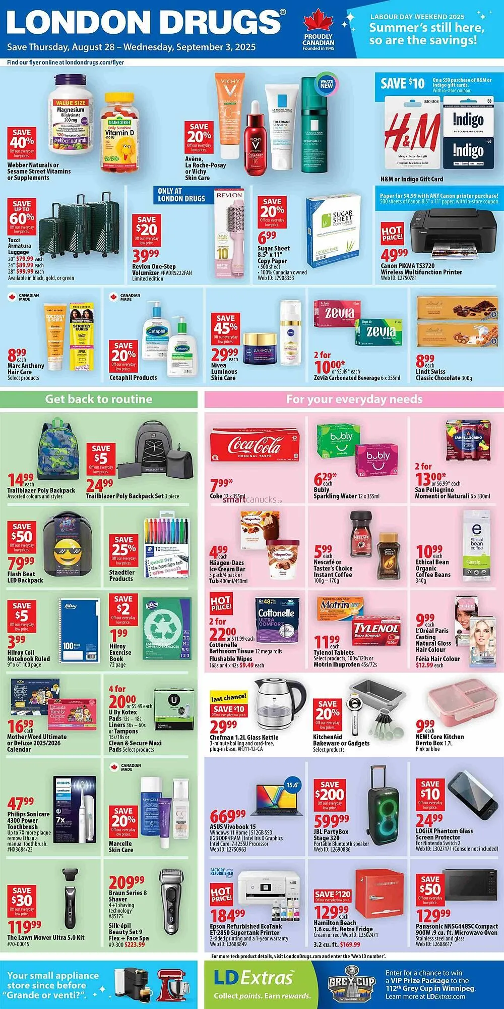 London Drugs flyer from August 28 to September 3 2025 - flyer page 1