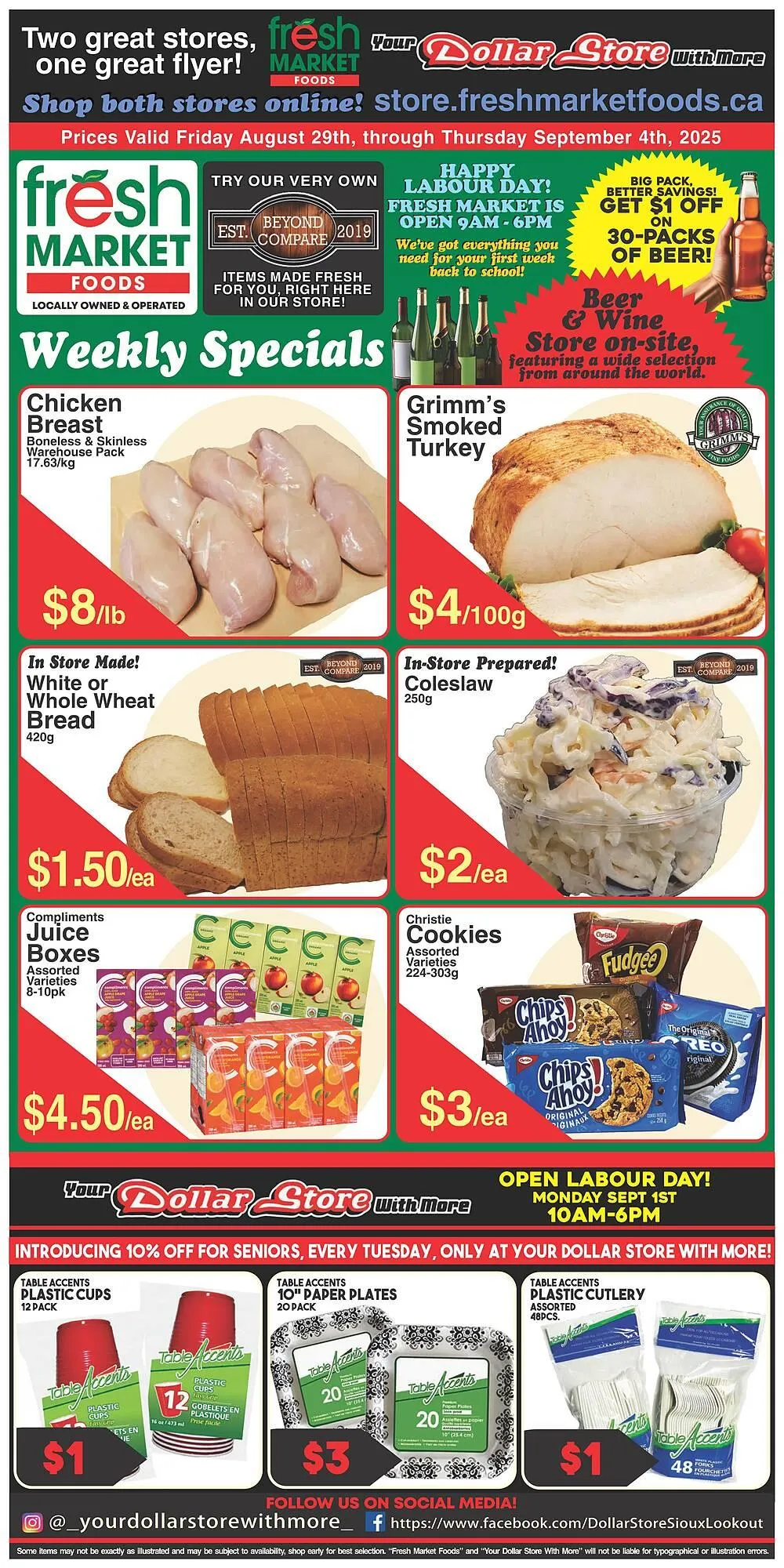 Fresh Market Foods flyer from August 29 to September 4 2025 - flyer page 1
