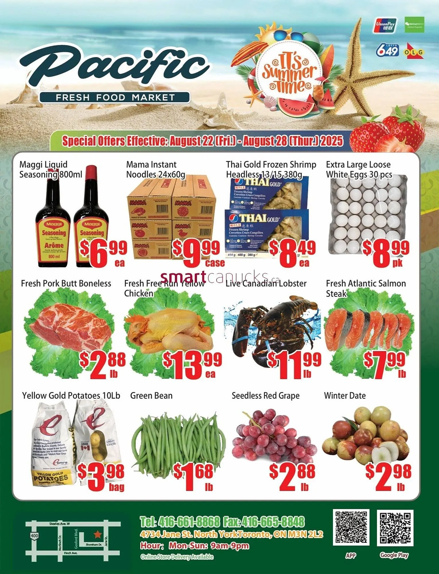 New Pacific Supermarket flyer from August 22 to August 28 2025 - flyer page 1