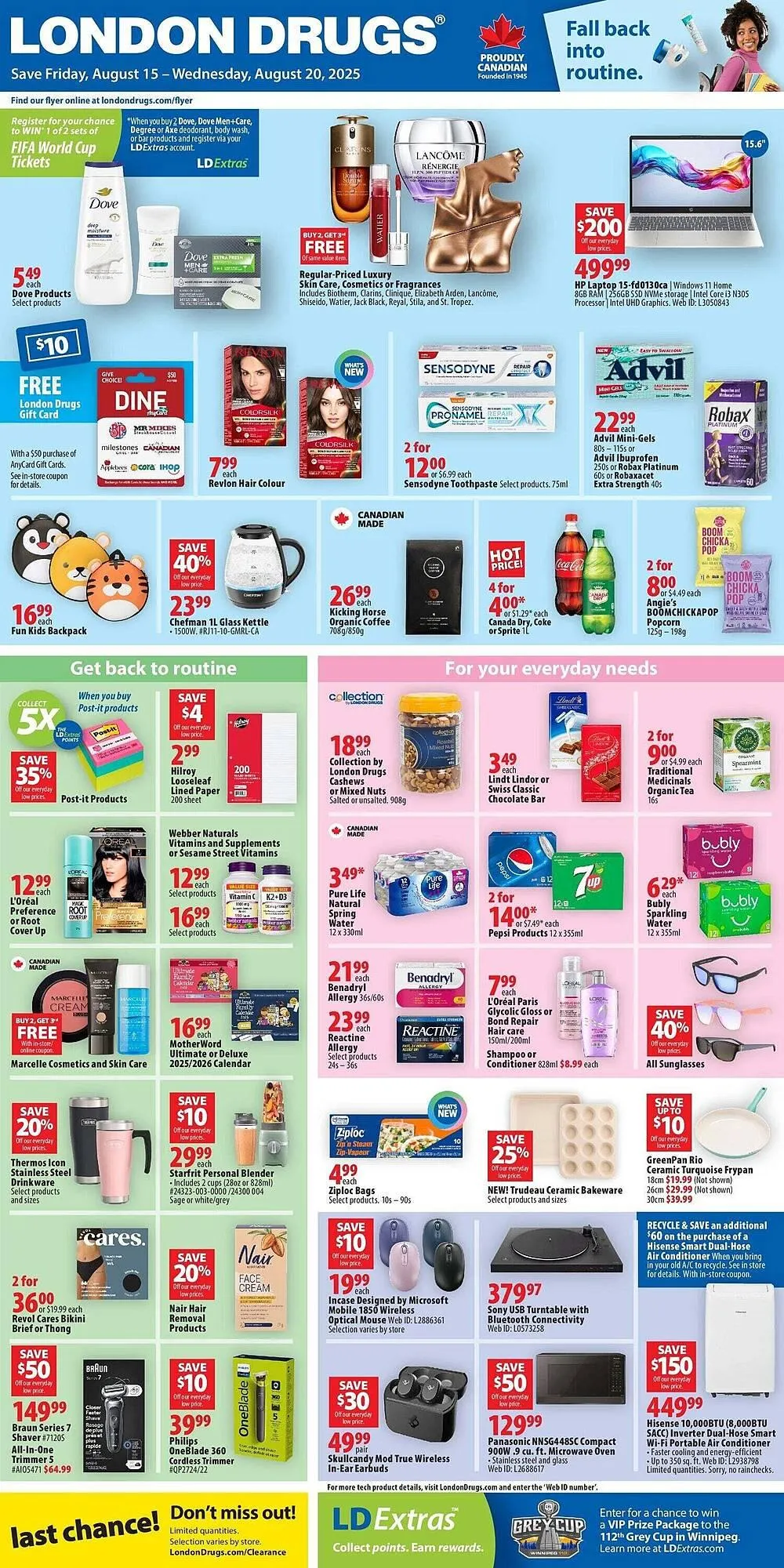 London Drugs flyer from August 15 to August 28 2025 - flyer page 1