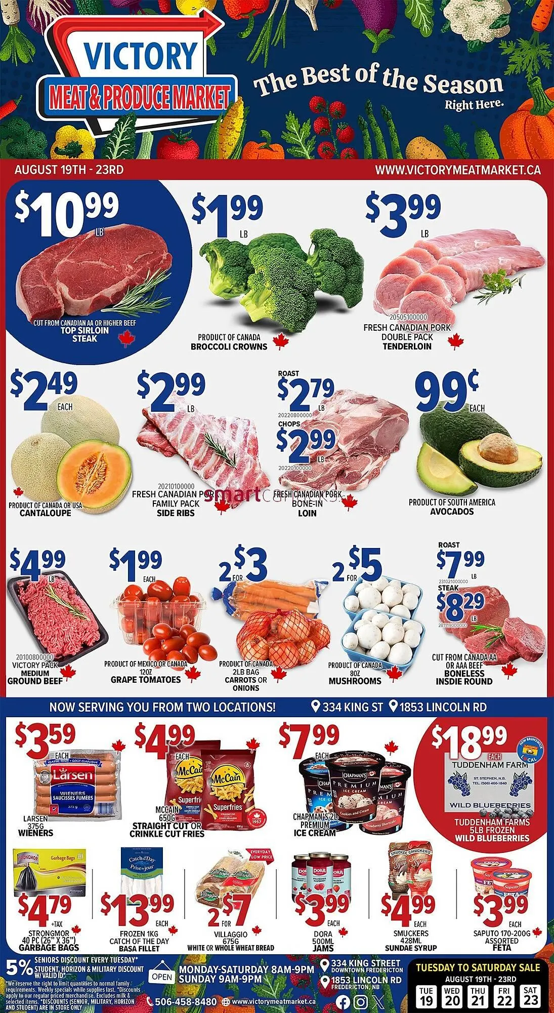 Victory Meat Market flyer from August 18 to August 31 2025 - flyer page 1