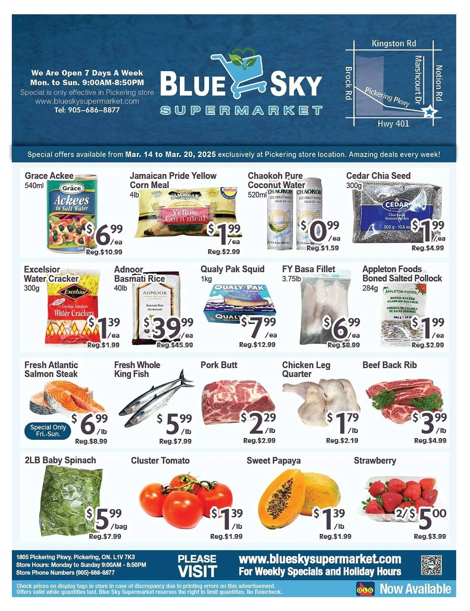 Blue Sky Supermarket flyer - 1